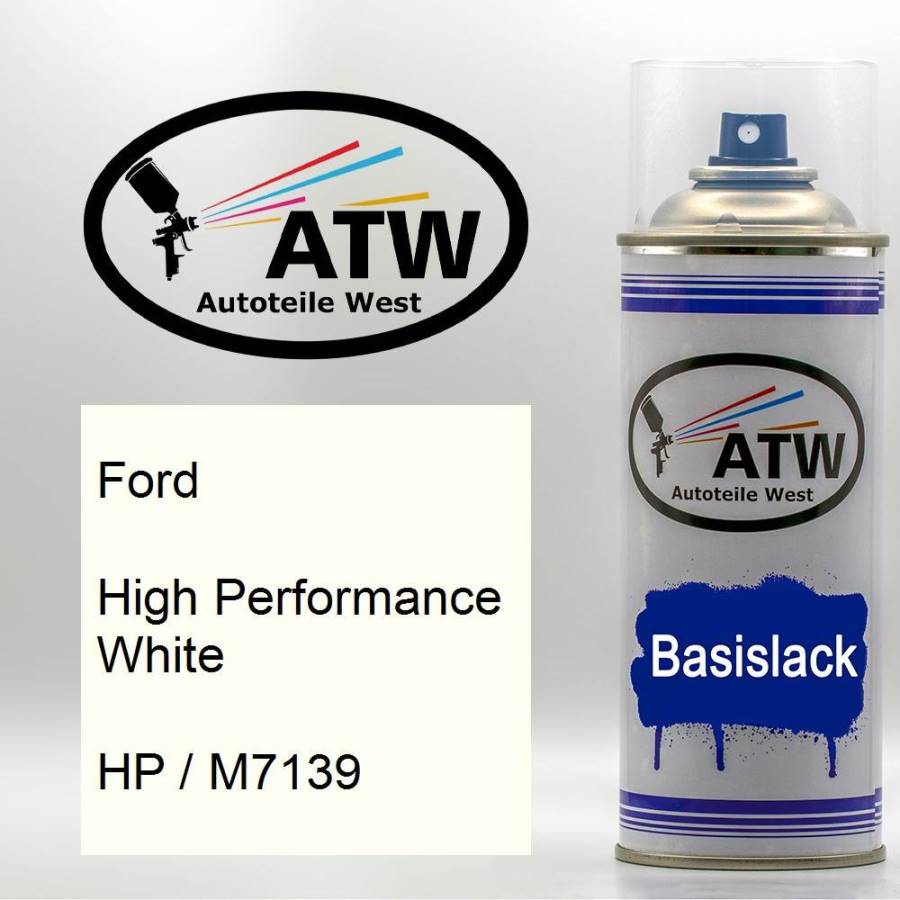 Ford, High Performance White, HP / M7139: 400ml Sprühdose, von ATW Autoteile West.